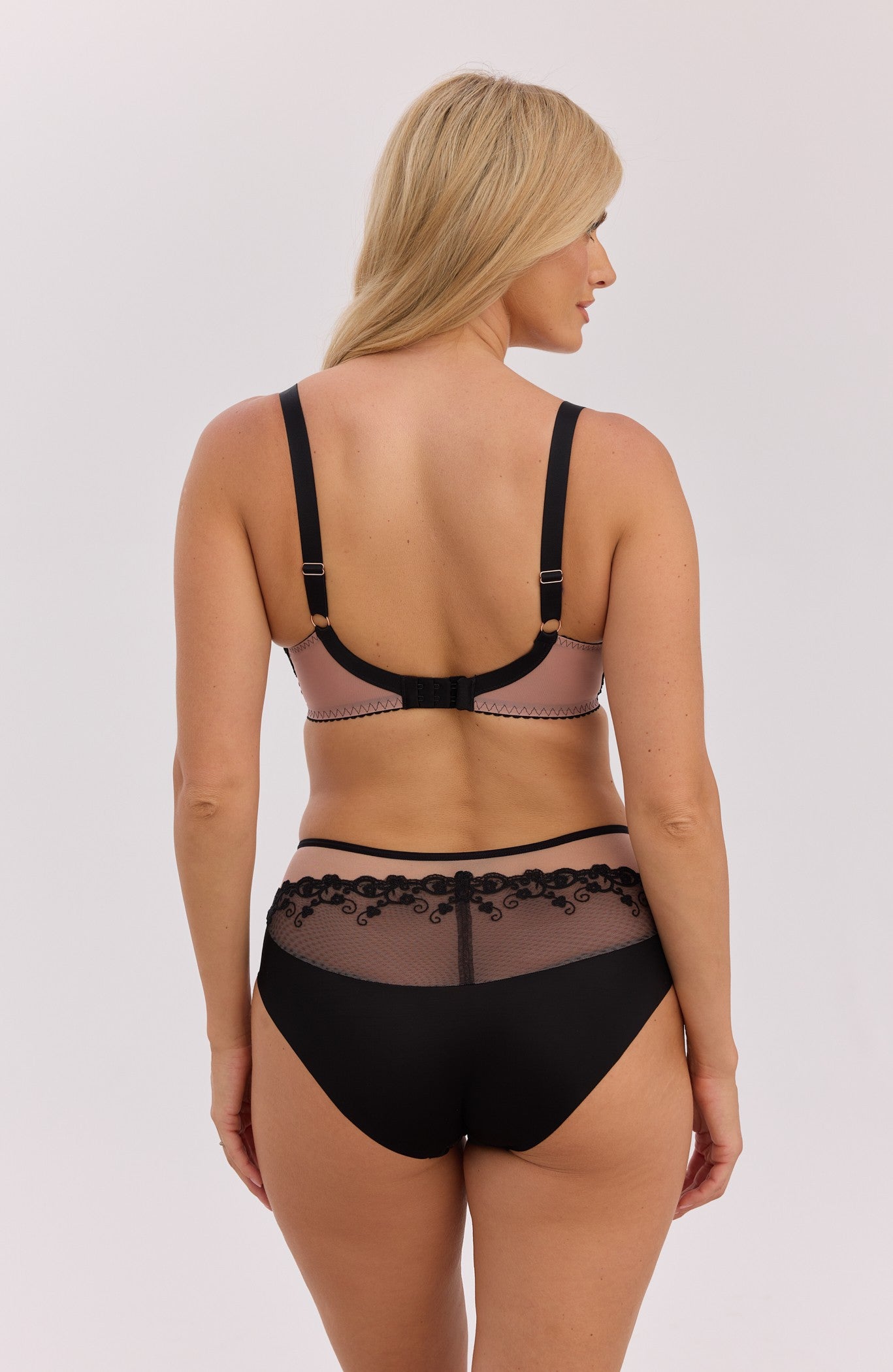 BIUSTONOSZ SEMI-SOFT FATMA BSO 1374 CZARNY-MOKKA